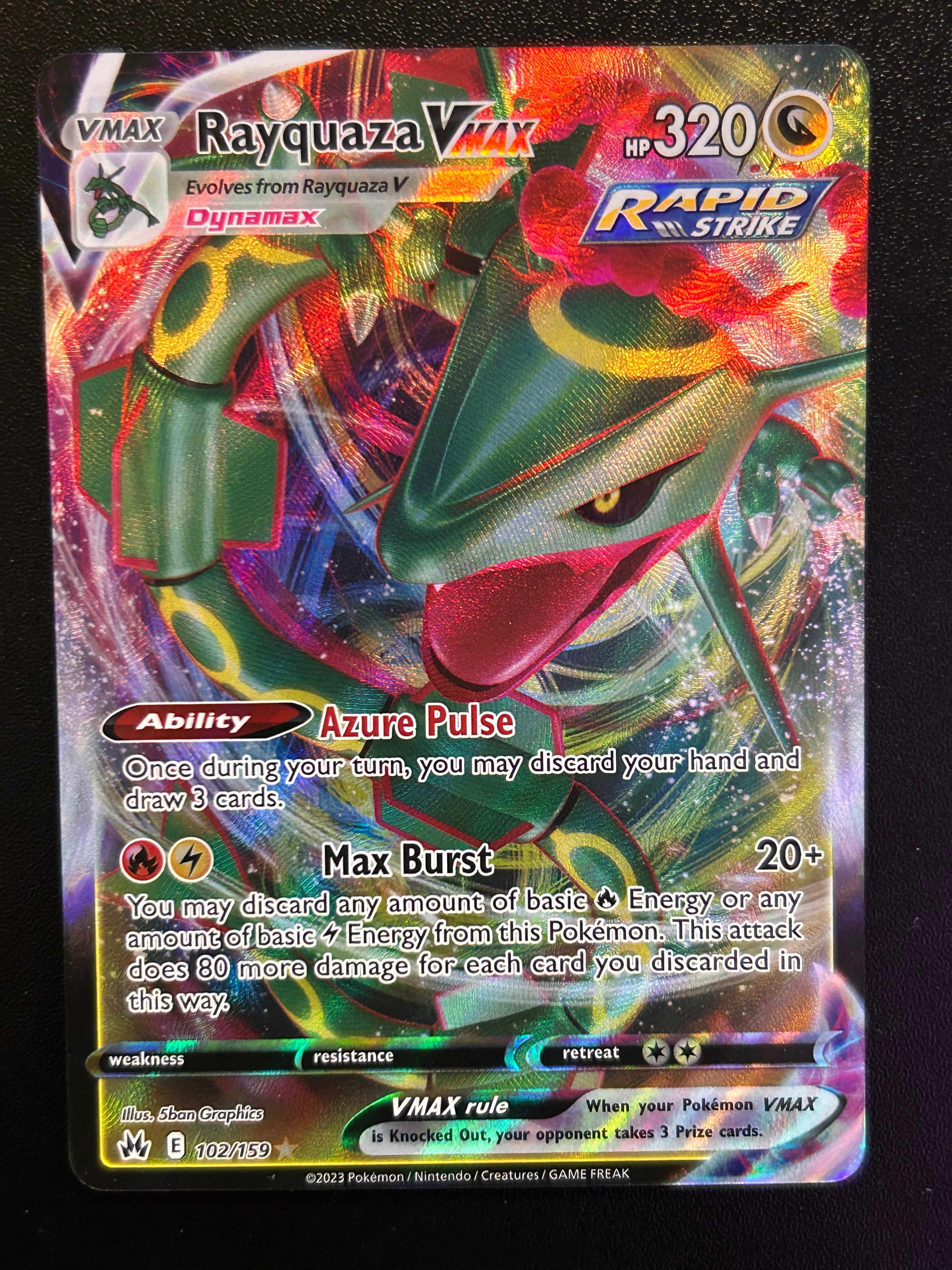 Rayquaza VMAX Rapid Strike 102/159