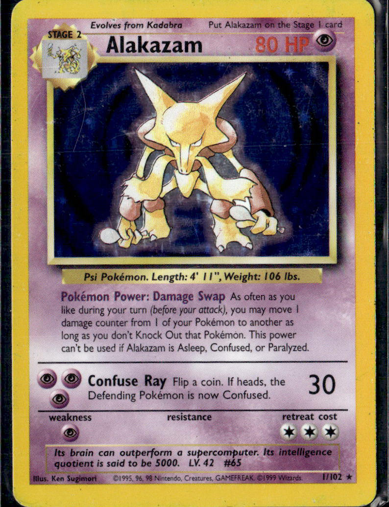 Base Set #001/102 Alakazam