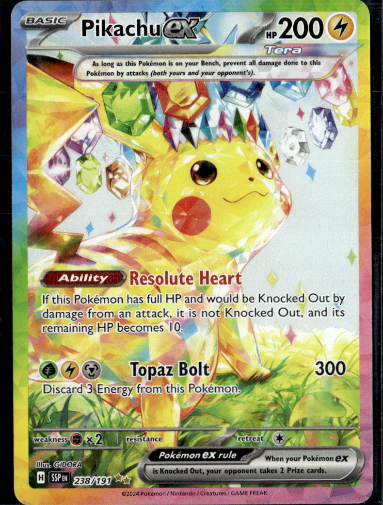 SV08: Surging Sparks #238/191 Pikachu ex