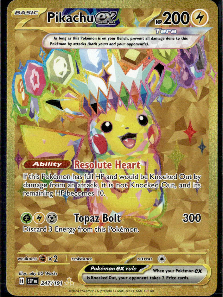 SV08: Surging Sparks #247/191 Pikachu ex