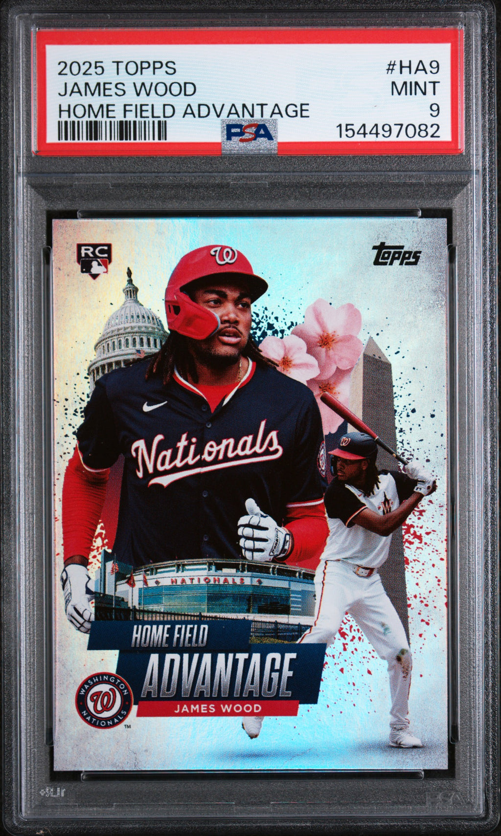 2025 Topps James Wood Home Field Advantage PSA 9