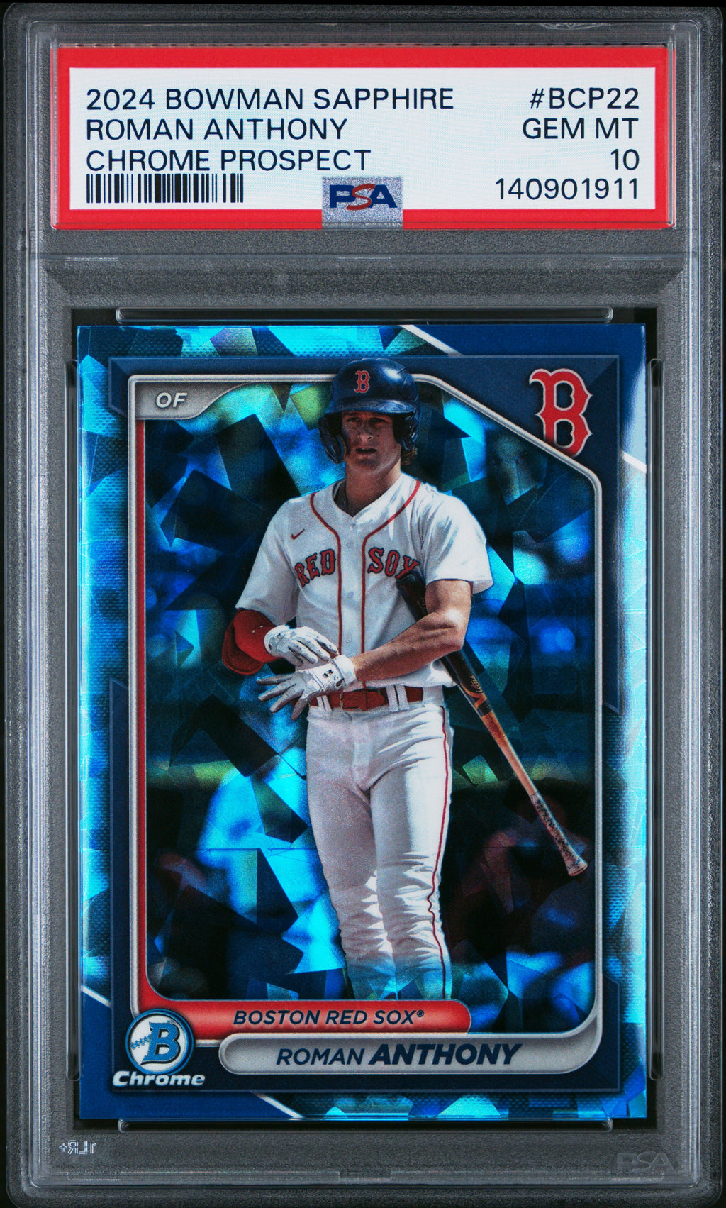 2024 Bowman Sapphire Edition Chrome Prospects #BCP22 Roman Anthony PSA 10