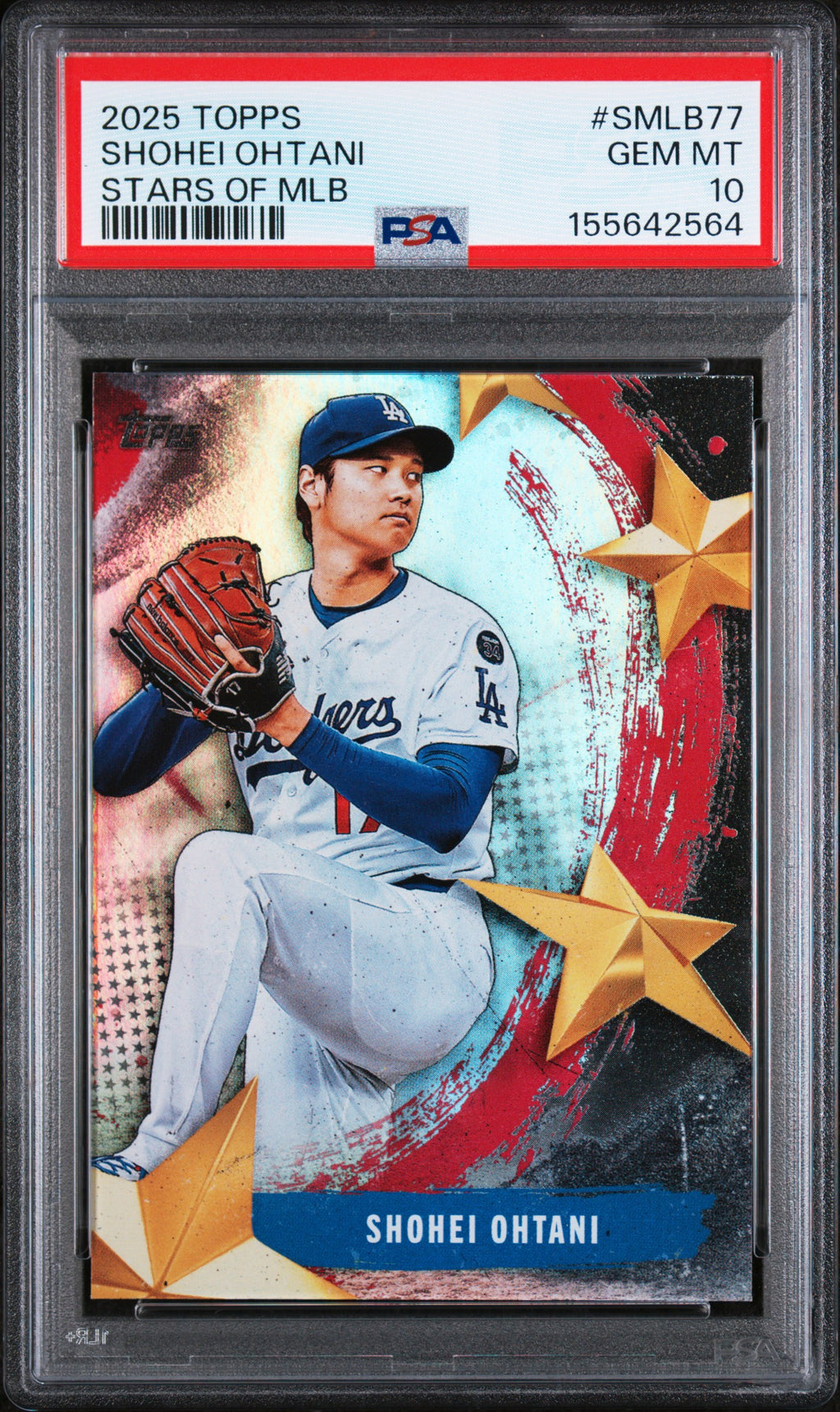 2025 Topps Stars Of Mlb #SMLB77 Shohei Ohtani Stars Of Mlb PSA 10