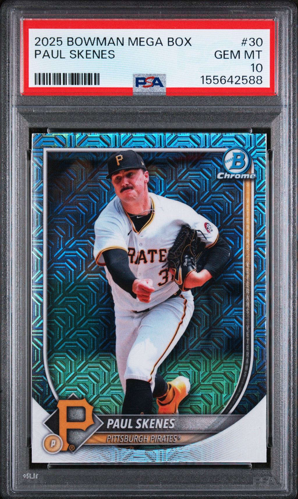 2025 Bowman Mega Box Chrome #30 Paul Skenes PSA 10