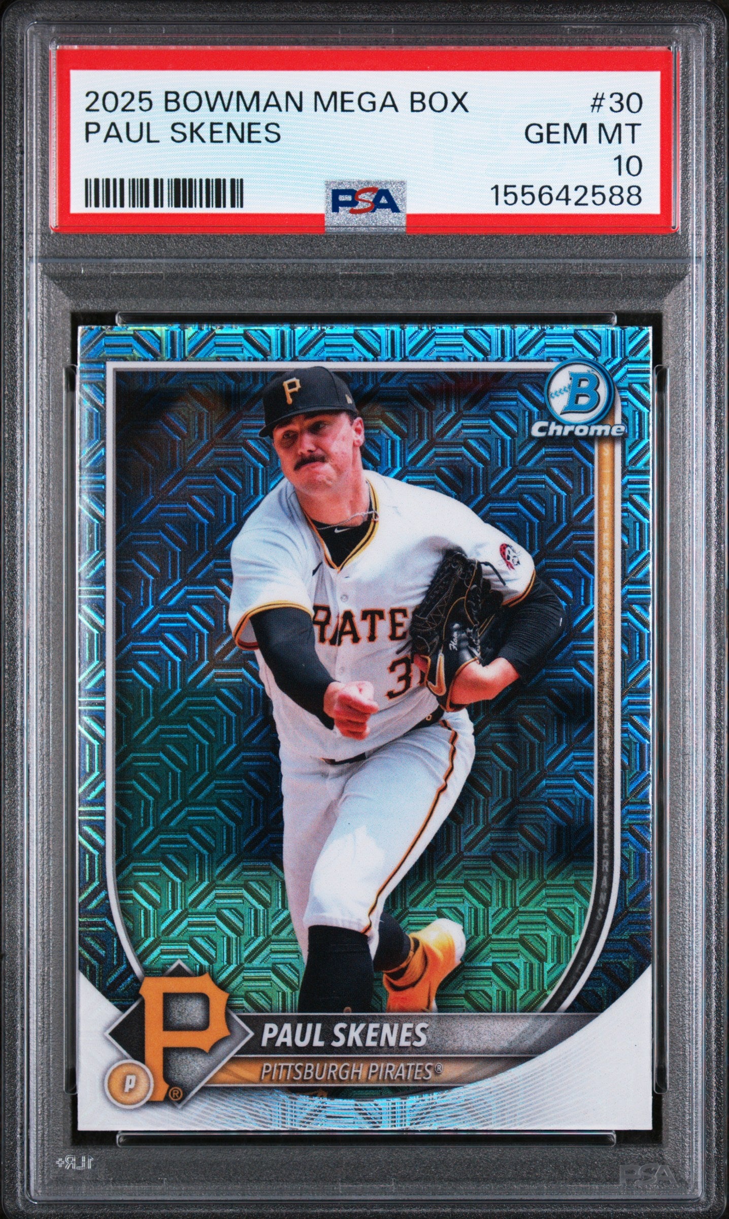 2025 Bowman Mega Box Chrome #30 Paul Skenes PSA 10