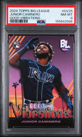 2024 Topps Big League Good Vibrations #GV25 Junior Caminero PSA 8
