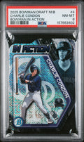 2025 Bowman Draft Mega Box Mega Box Bowman In Action #4 Charlie Condon PSA 8