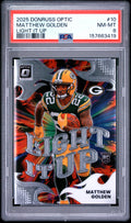 2025 Panini Donruss Optic Light It Up #10 Matthew Golden PSA 8