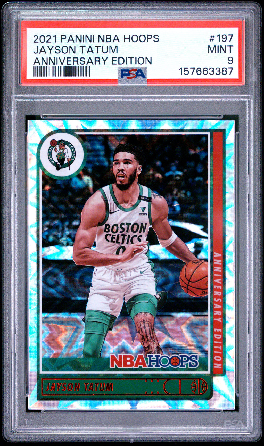 2021 Panini NBA Hoops #197 Jayson Tatum Anniversary Edition PSA 9