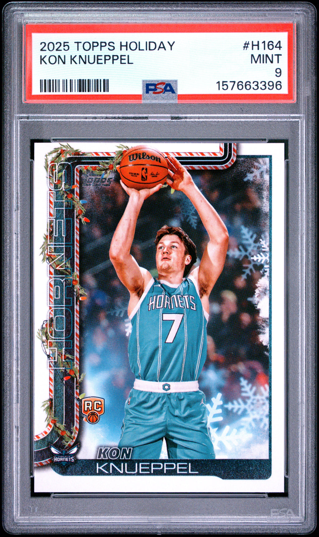 2025 Topps Holiday #H164 Kon Knueppel PSA 9