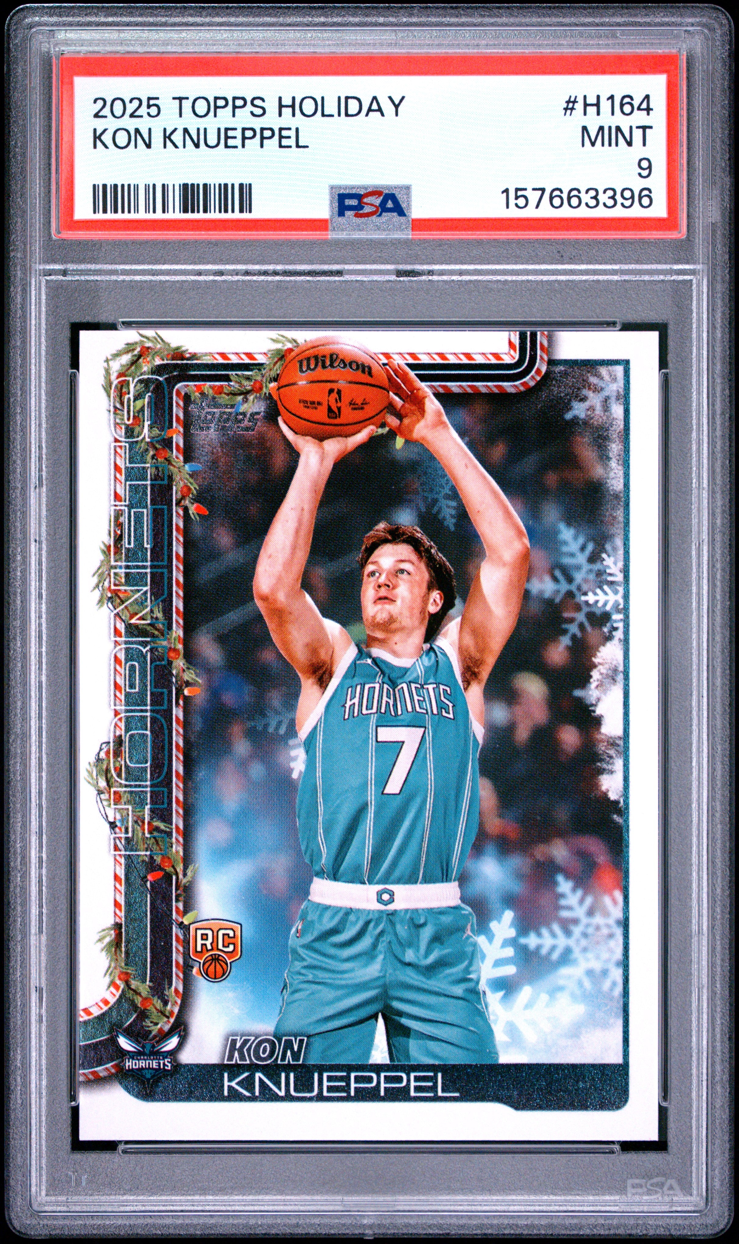 2025 Topps Holiday #H164 Kon Knueppel PSA 9