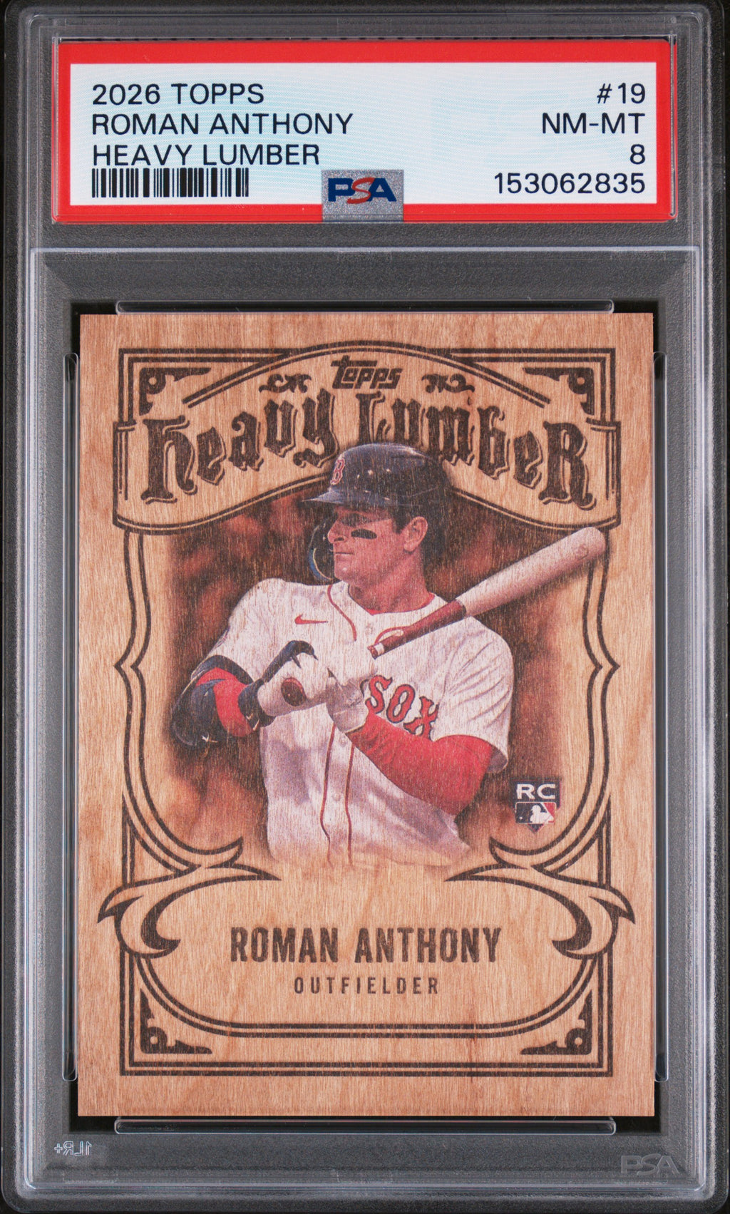 2026 Topps Heavy Lumber #19 Roman Anthony PSA 8
