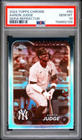 2024 Topps Chrome #50 Aaron Judge Sepia Refractor PSA 10