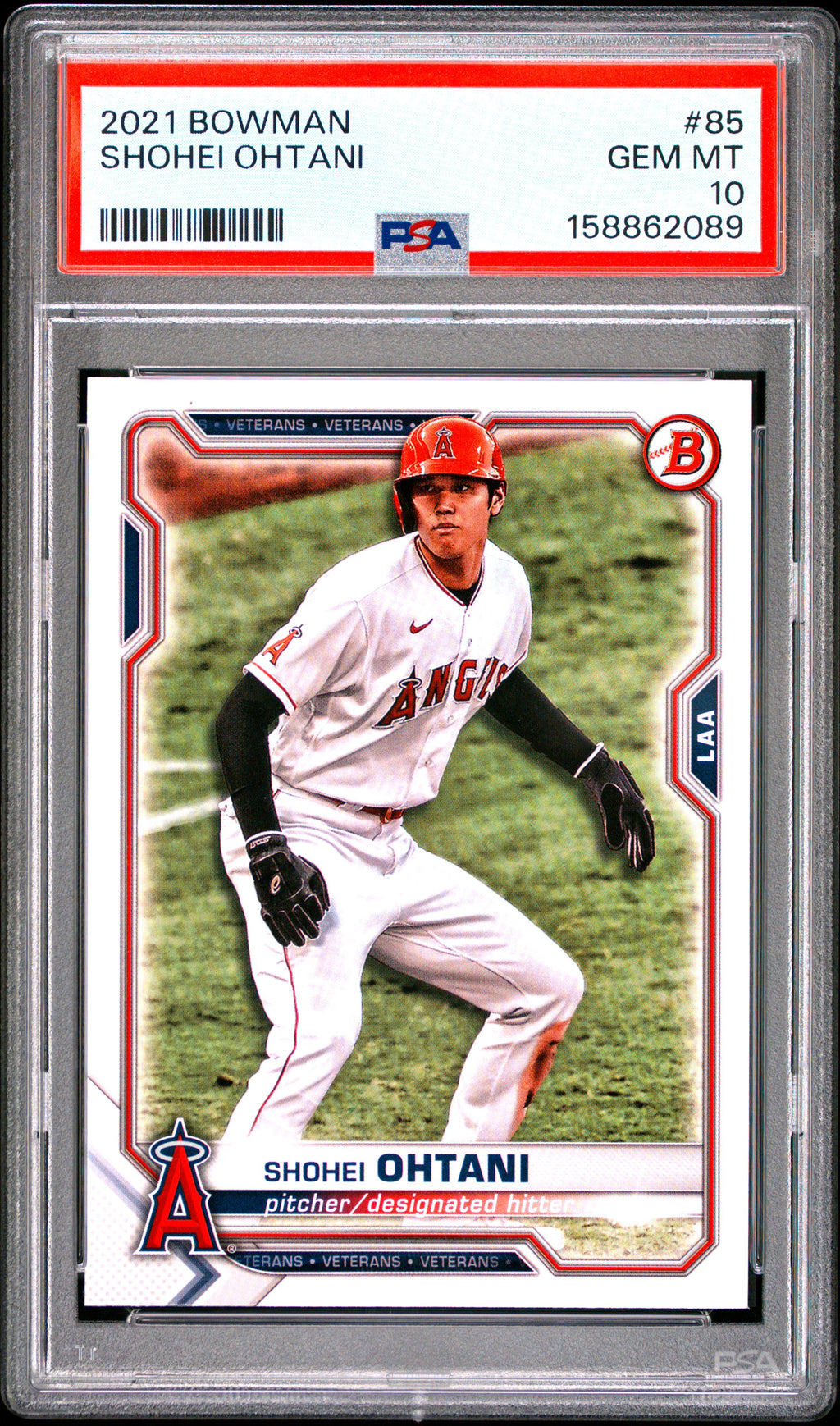 2021 Bowman #85 Shohei Ohtani PSA 10