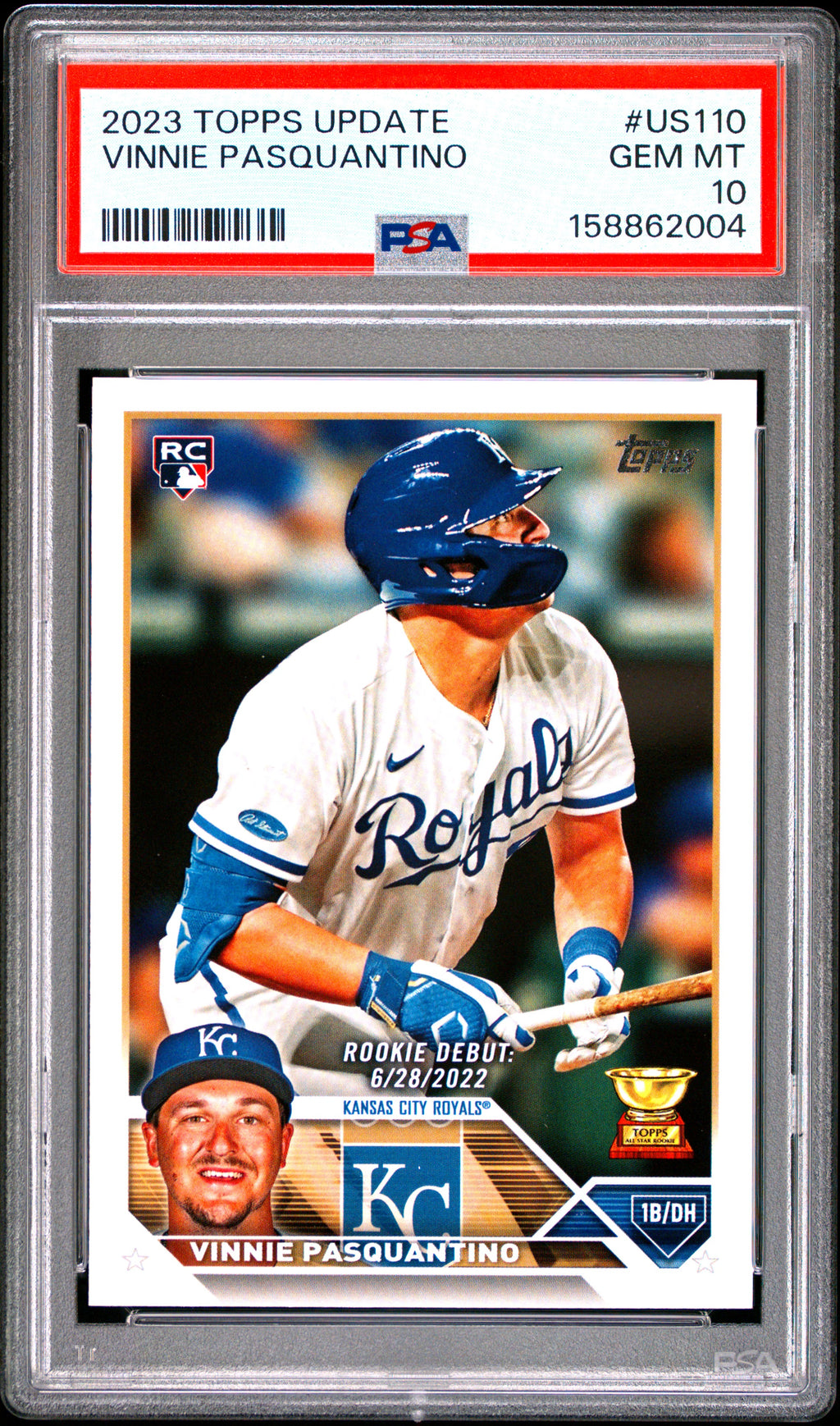 2023 Topps Update #US110 Vinnie Pasquantino PSA 10