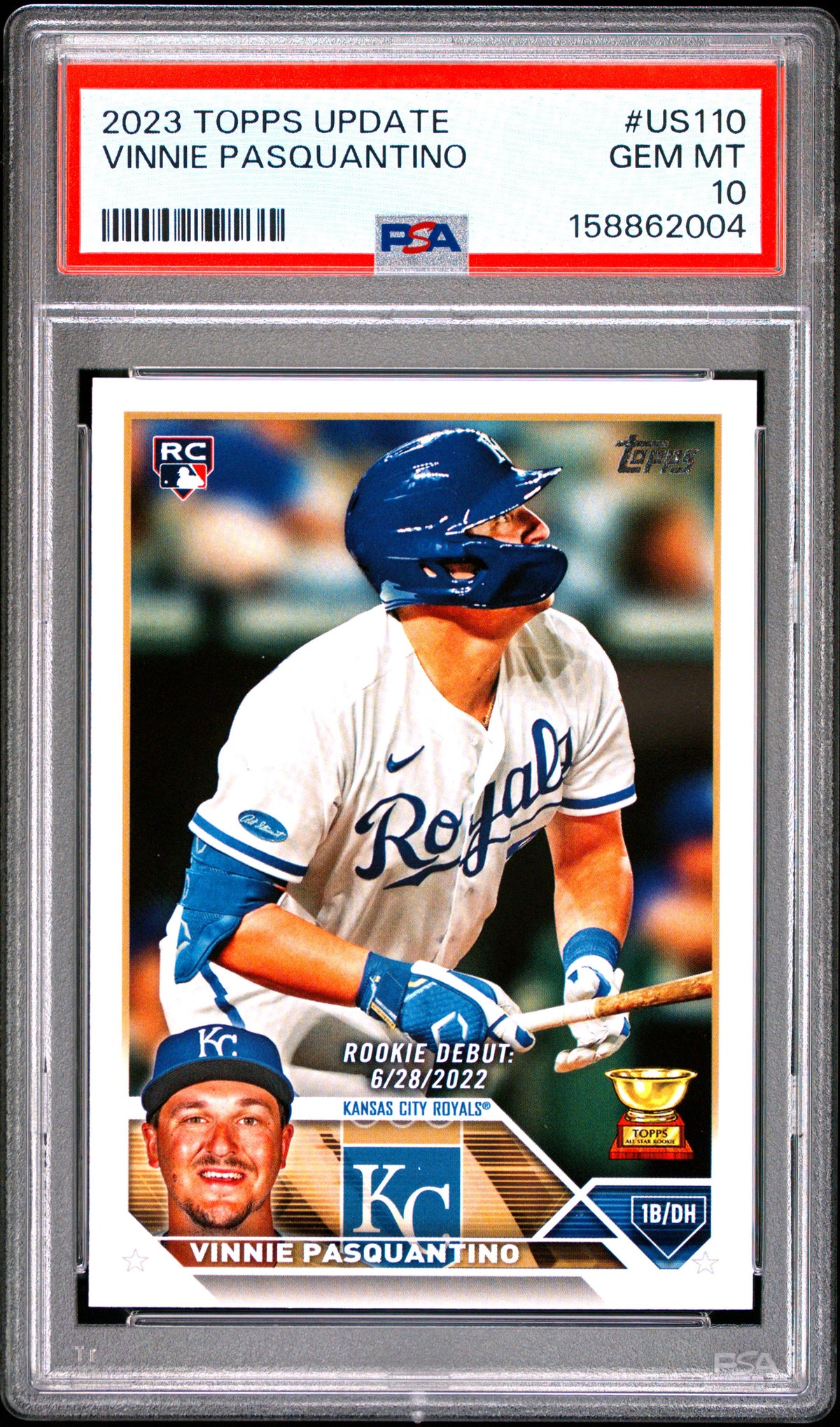 2023 Topps Update #US110 Vinnie Pasquantino PSA 10