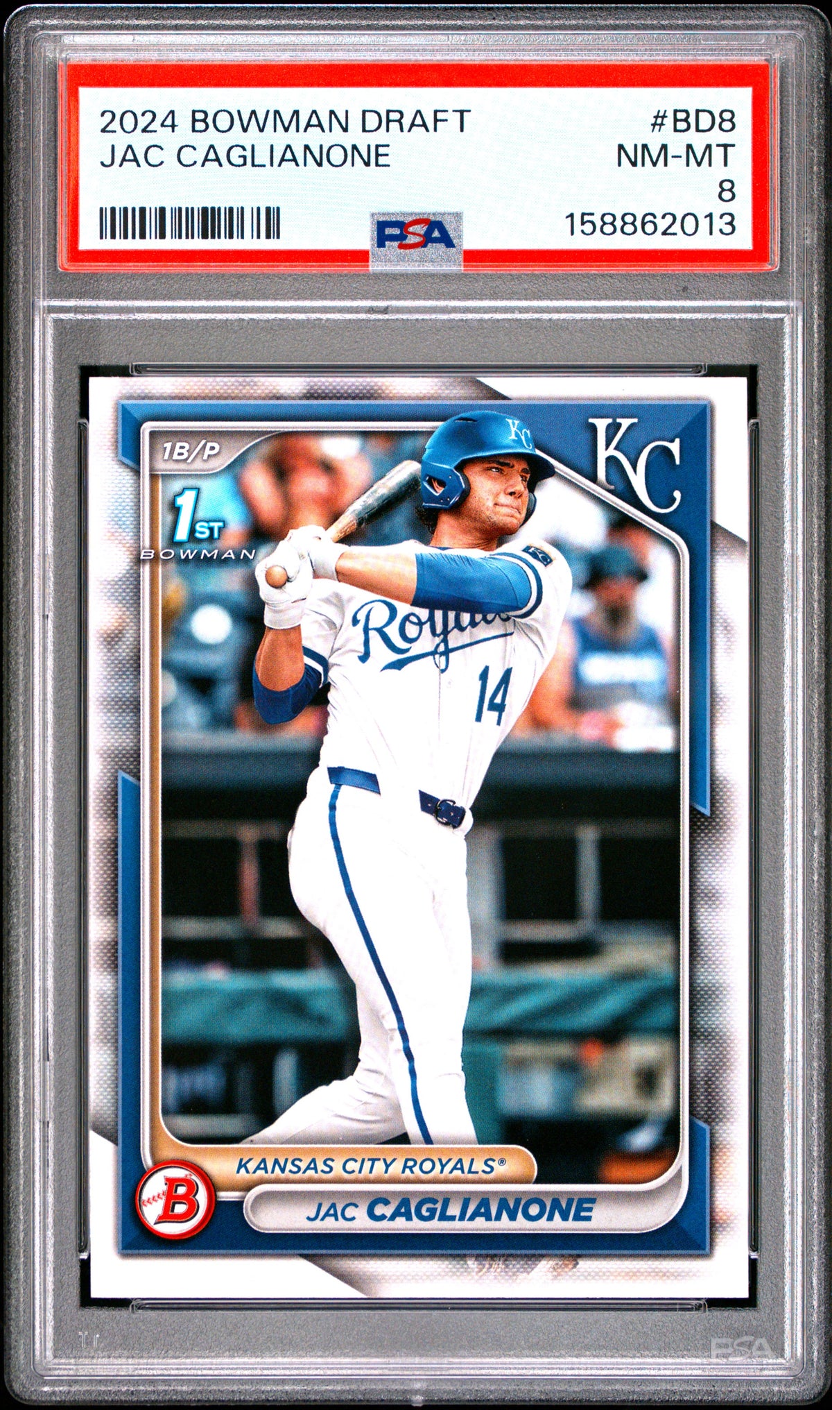 2024 Bowman Draft #BD8 Jac Caglianone PSA 8