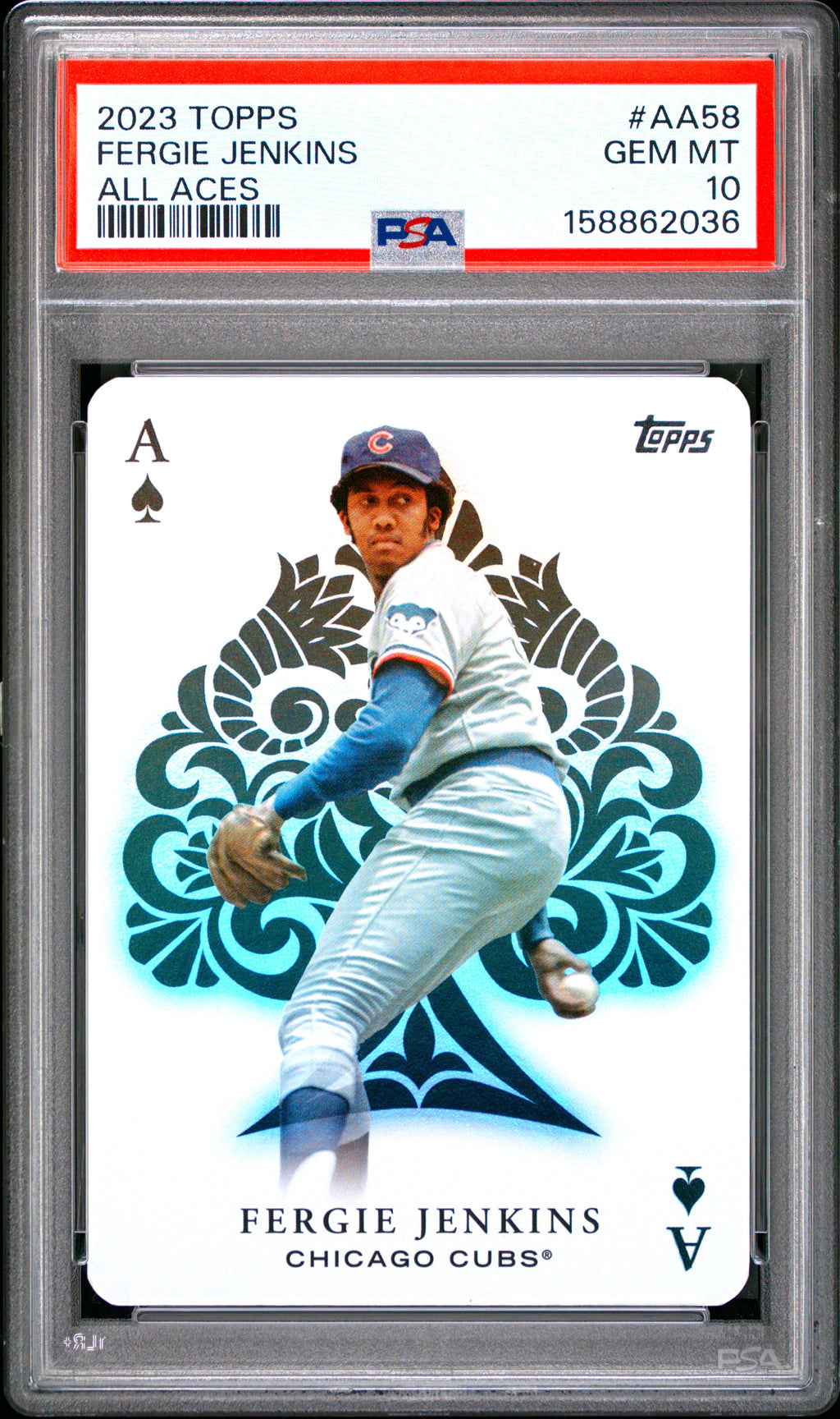 2023 Topps All Aces #AA58 Fergie Jenkins Update PSA 10