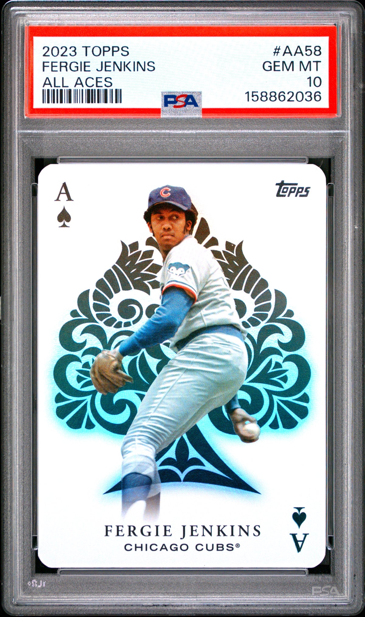 2023 Topps All Aces #AA58 Fergie Jenkins Update PSA 10
