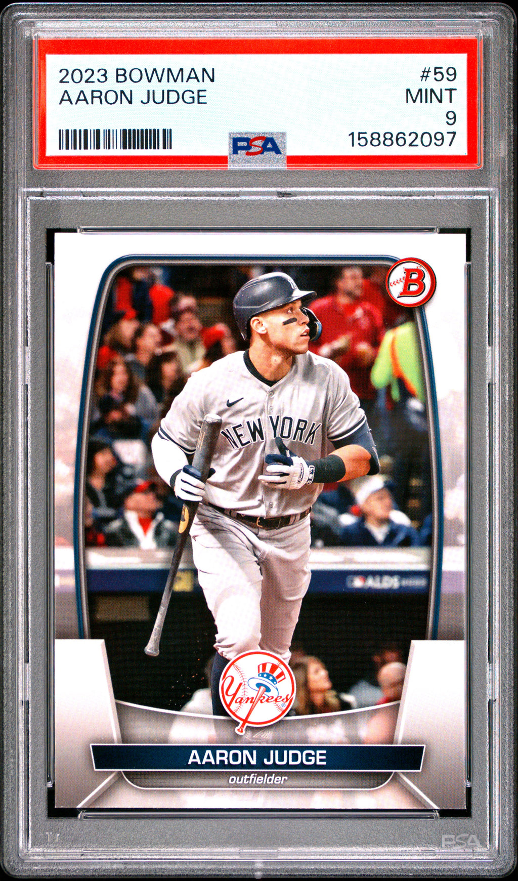 2023 Bowman #59 Aaron Judge PSA 9