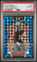2023 Panini Mosaic #284 Bijan Robinson RC Auto Blue #14/99 PSA 10