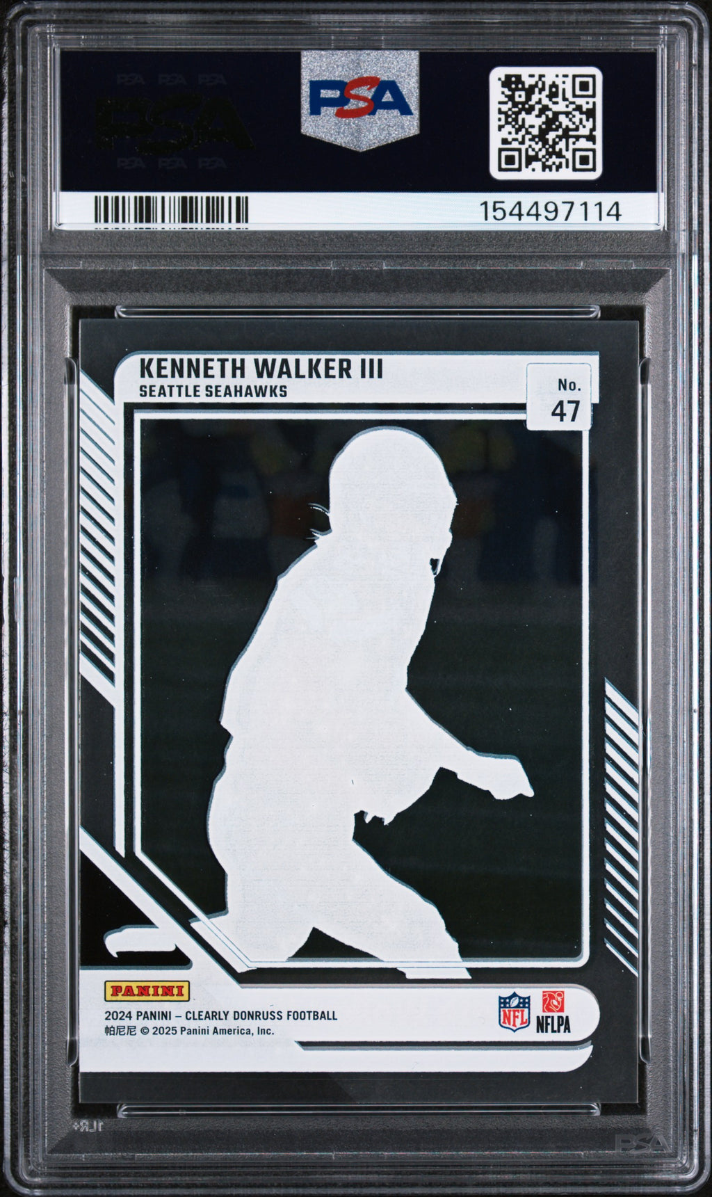 2024 Clearly Donruss #47 Kenneth Walker III PSA 10