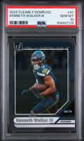 2024 Clearly Donruss #47 Kenneth Walker III PSA 10