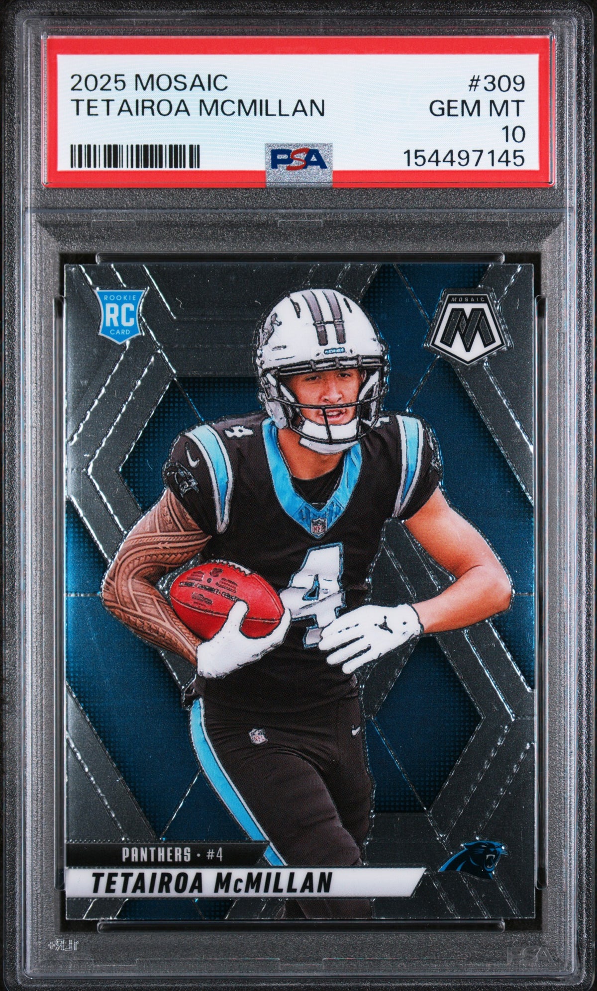 2025 Panini Mosaic #309 Tetairoa McMillan RC PSA 10