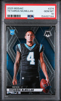 2025 Panini Mosaic #274 Tetairoa McMillan Rookie Variation RC PSA 10