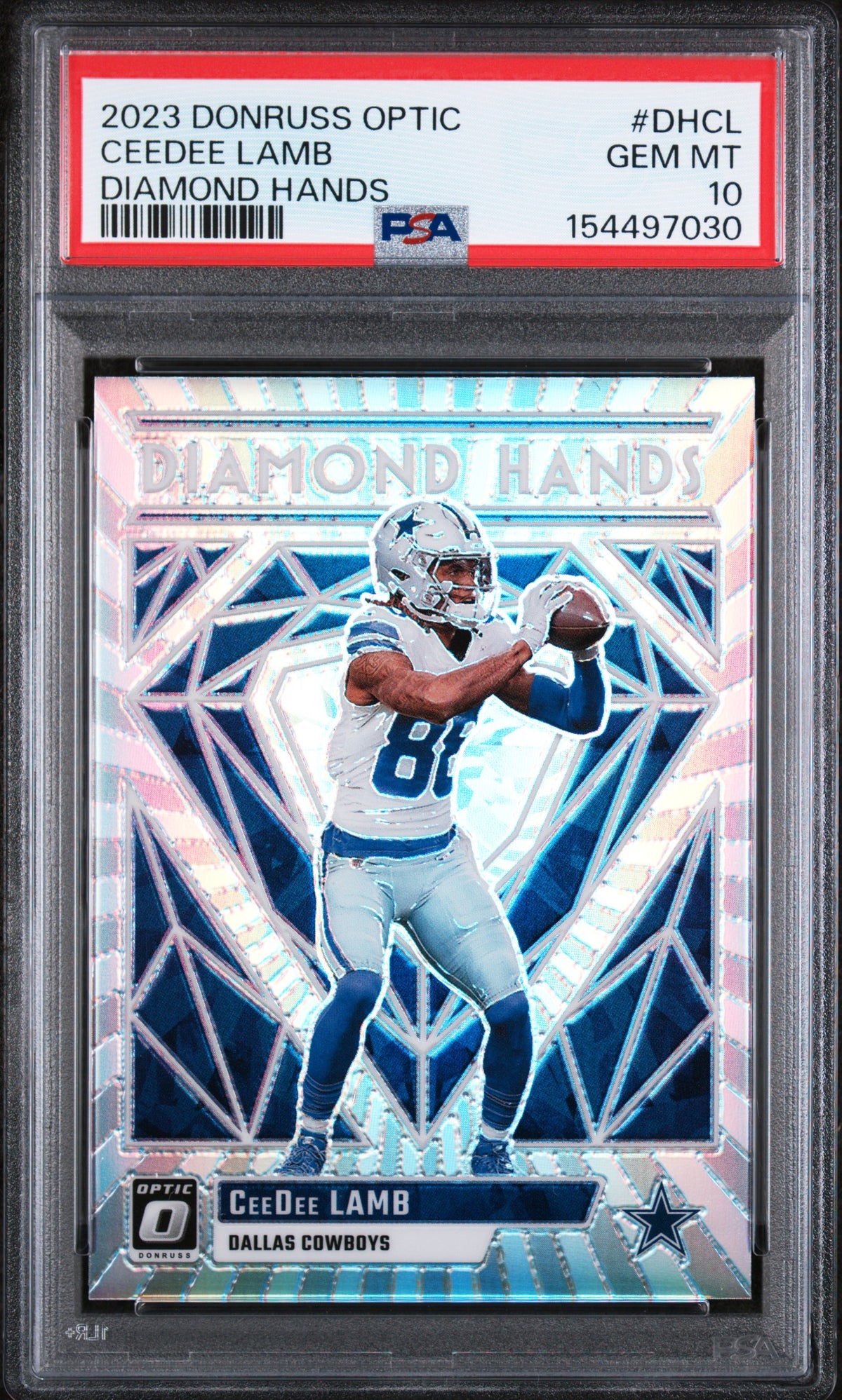 2023 Donruss Optic Diamond Hands #DH-CL CeeDee Lamb PSA 10