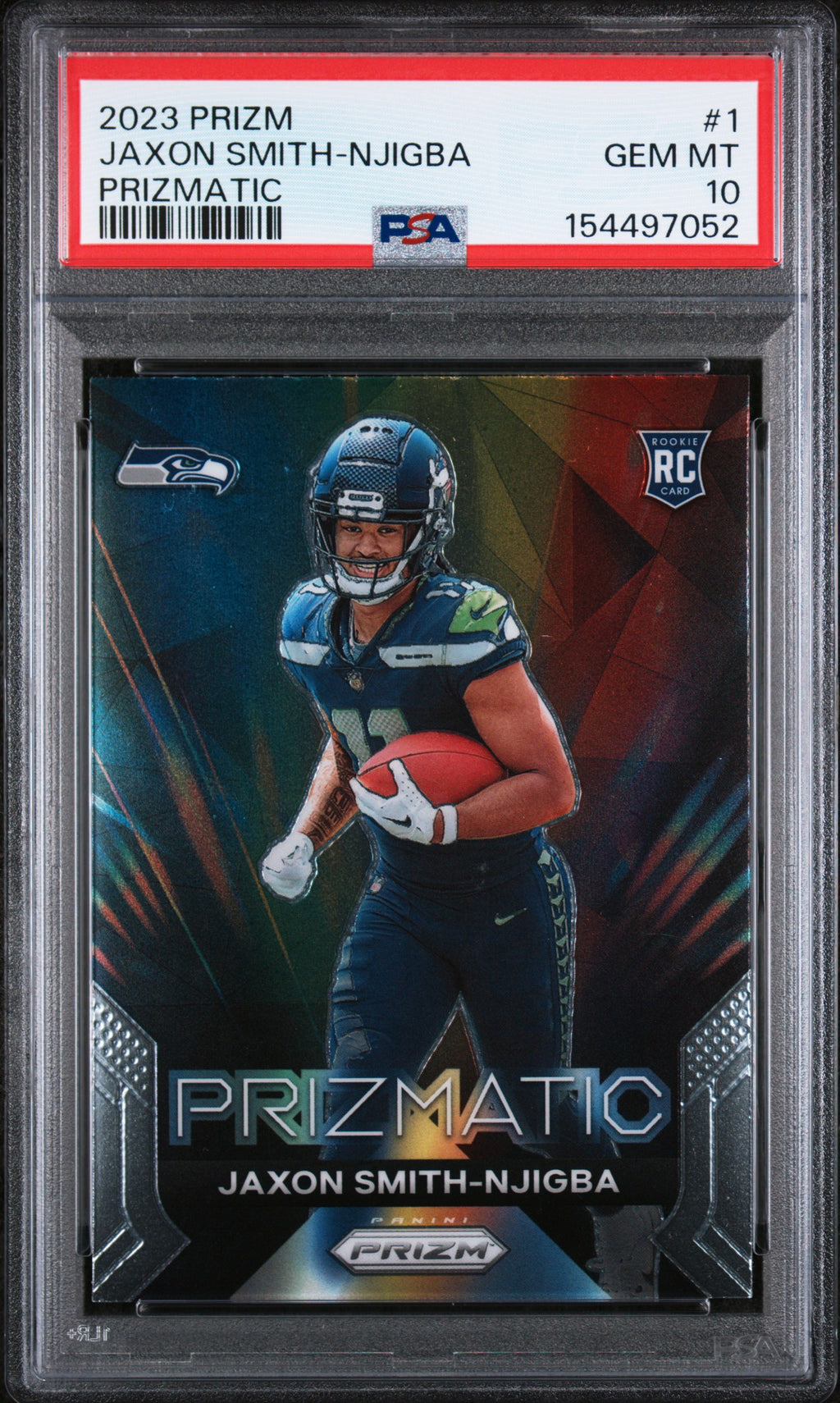 2023 Panini Prizm Prizmatic #1 Jaxon Smith-Njigba RC PSA 10