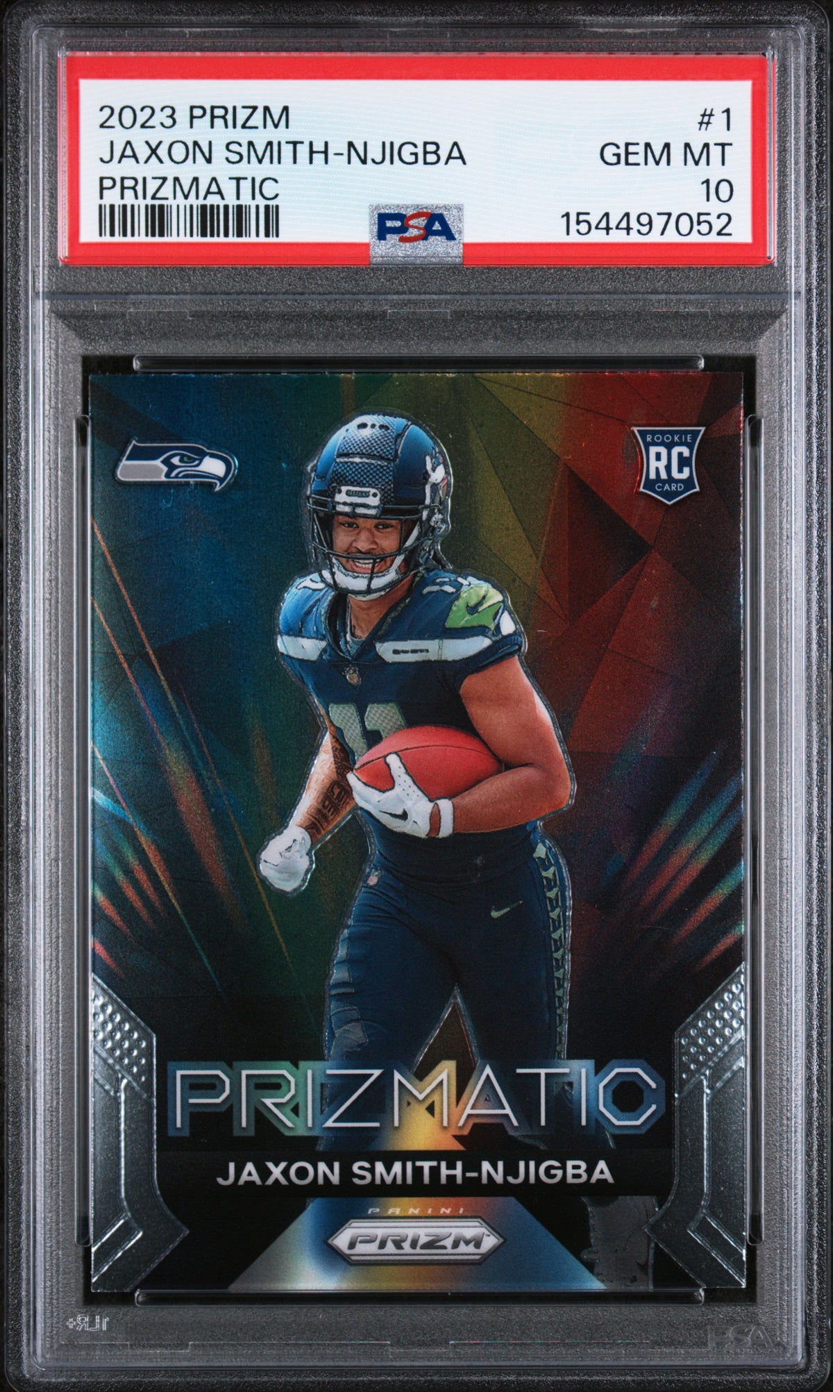 2023 Panini Prizm Prizmatic #1 Jaxon Smith-Njigba RC PSA 10