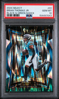 2024 Panini Select #91 Brian Thomas Jr. RC Black & Green Shock PSA 10