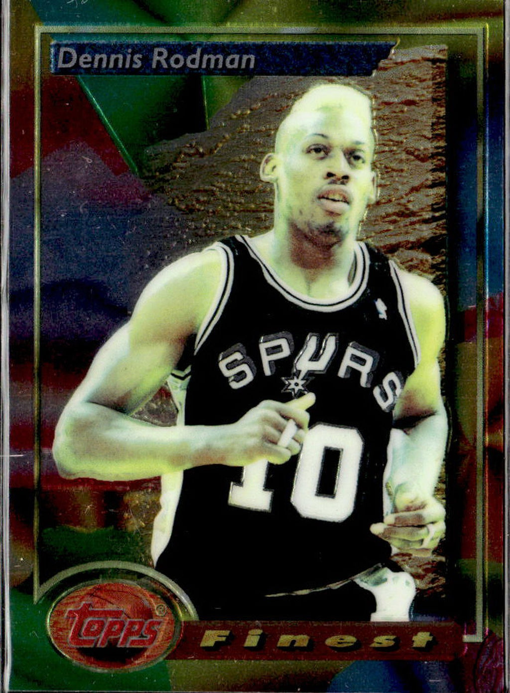 1993-94 Topps Finest Dennis Rodman #173 Refractor Spurs
