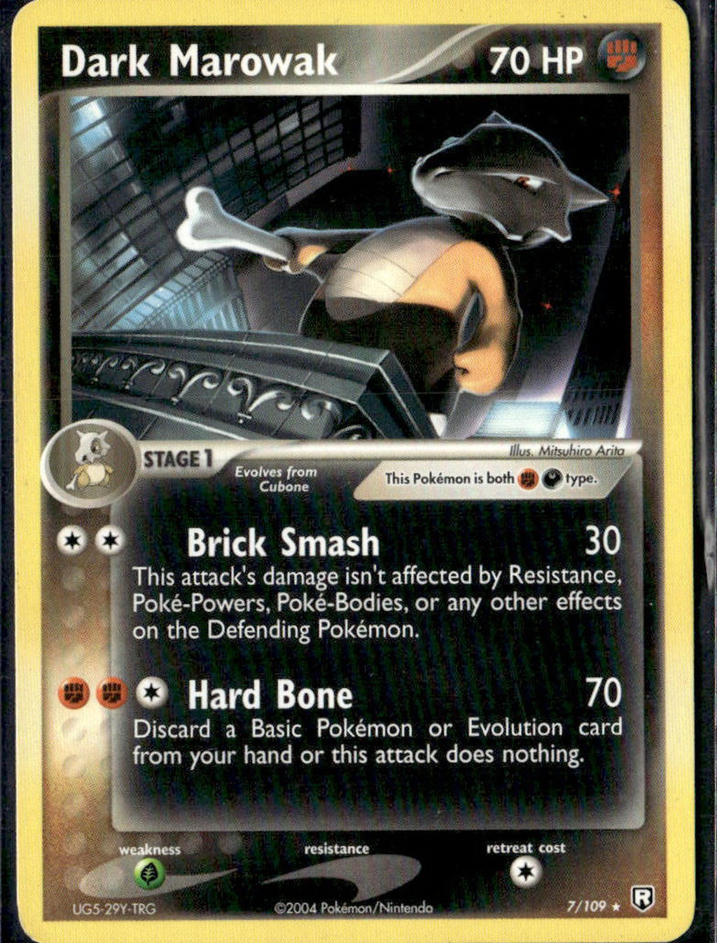 2004 Pokemon EX Team Rocket Returns Dark Marowak 7/109 Rare LP