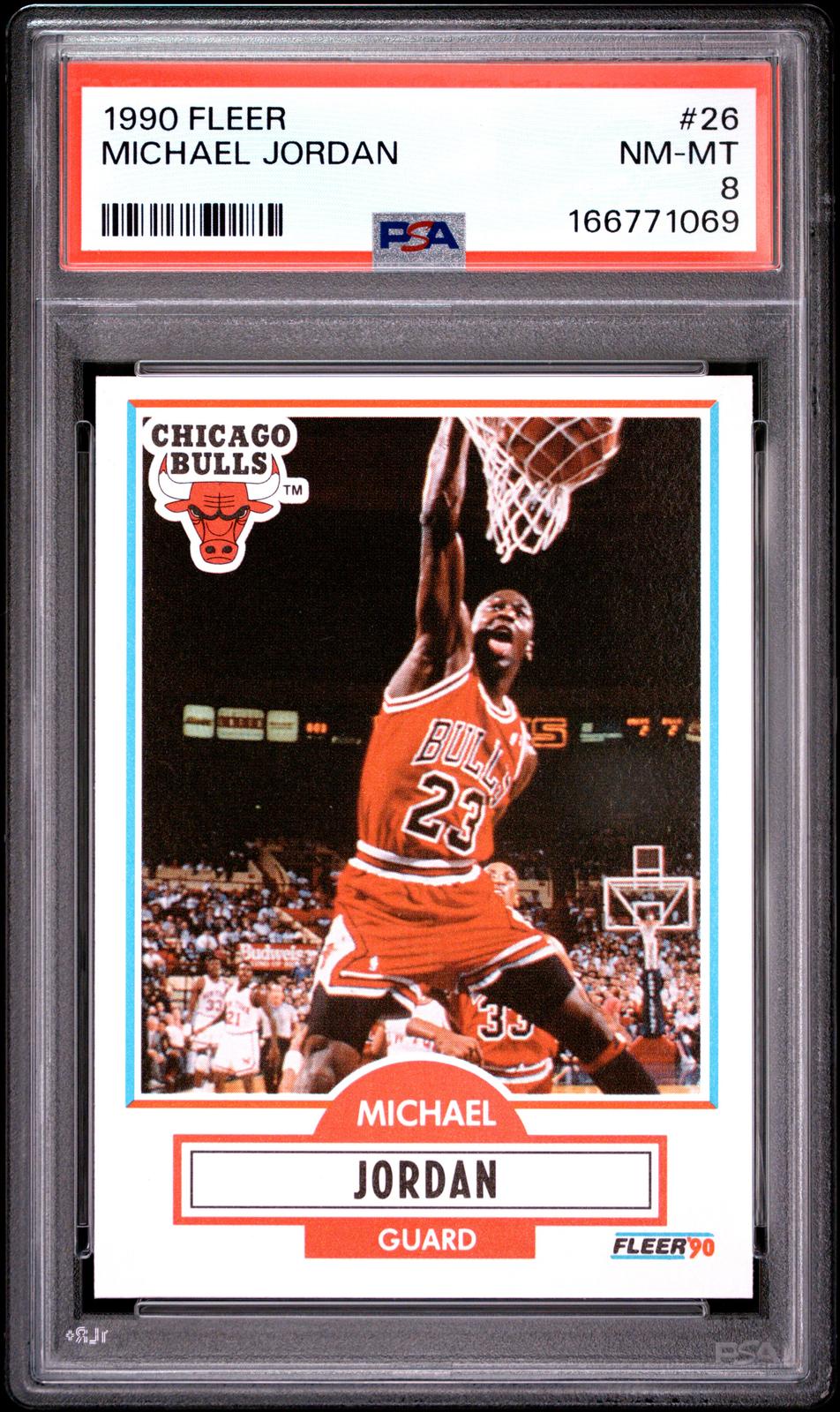 1990 Fleer #26 Michael Jordan PSA 8