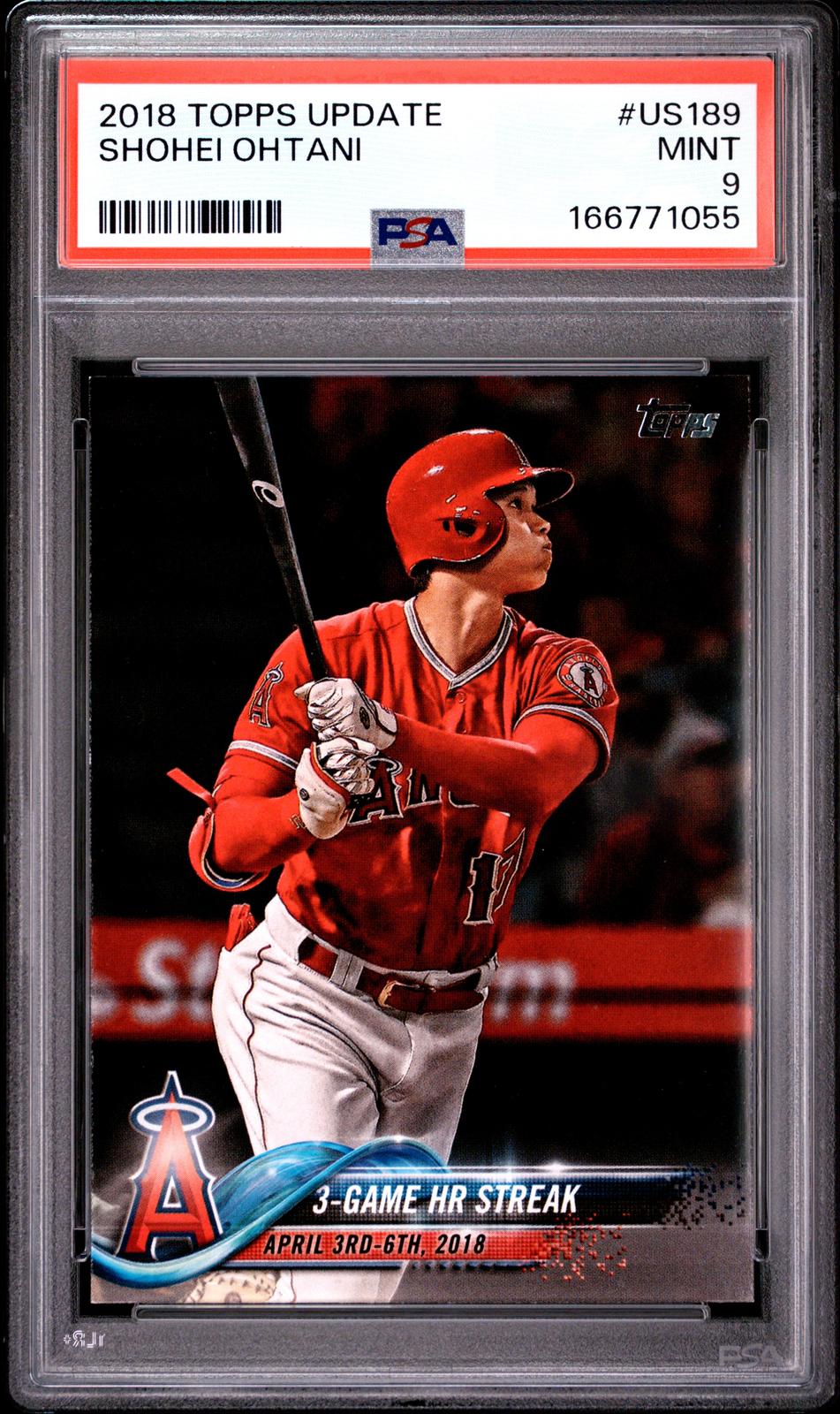 2018 Topps Update #US189 Shohei Ohtani PSA 9