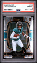 2025 Panini Select #128 Travis Hunter PSA 8