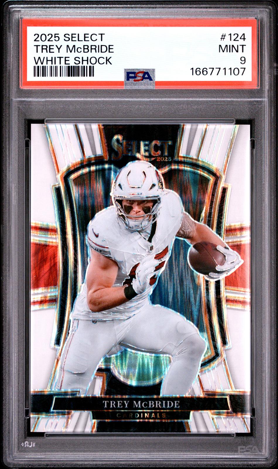 2025 Panini Select #124 Trey Mcbride White Shock PSA 9