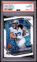 2025 Panini Prizm #205 Puka Nacua White Disco PSA 10