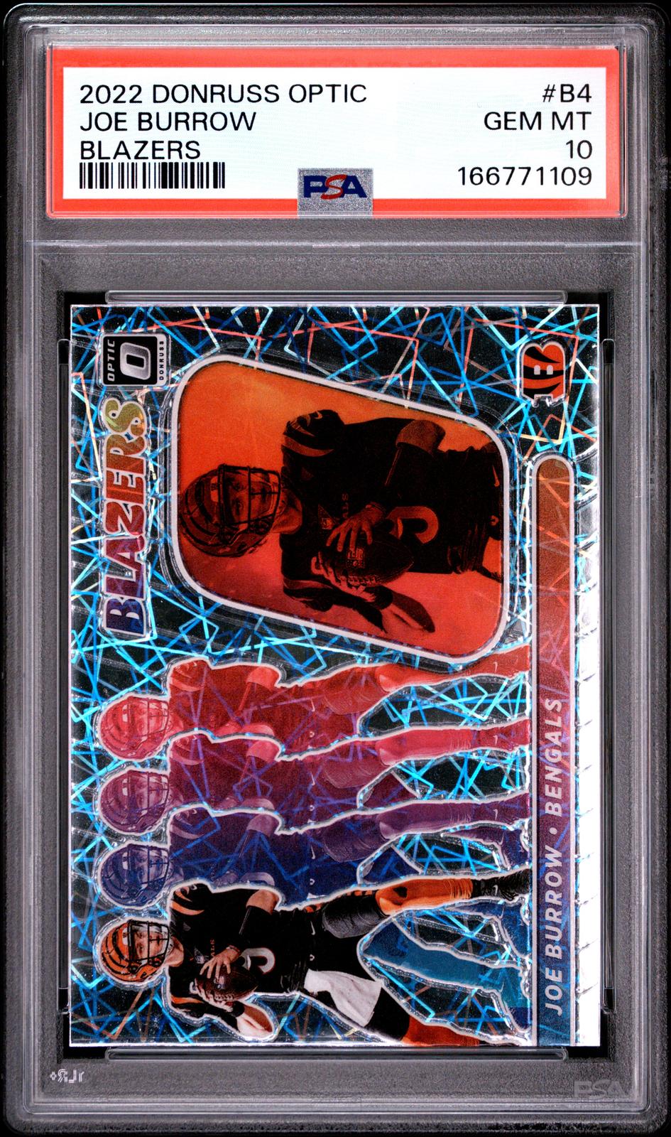2022 Panini Donruss Optic Blazers #B4 Joe Burrow Blazers PSA 10