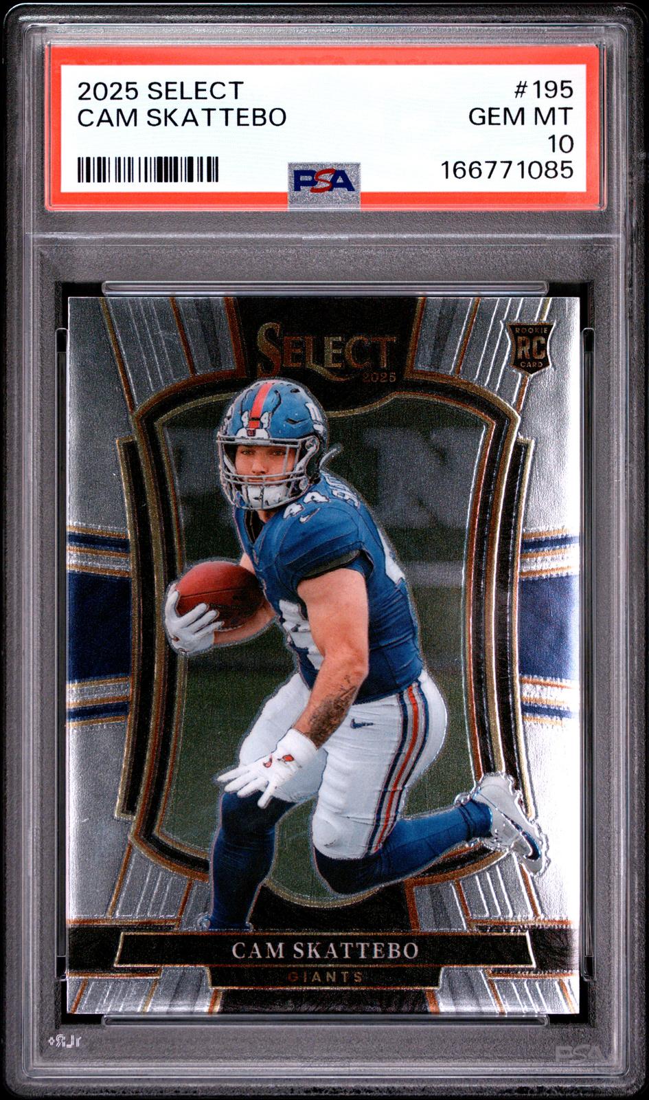 2025 Panini Select #195 Cam Skattebo PSA 10