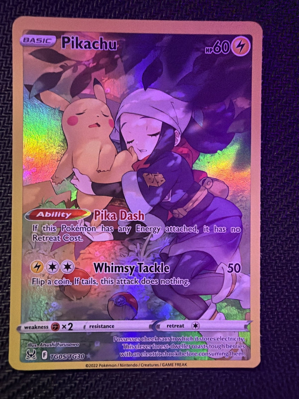 2022 Pokemon Lost Origin Trainer Gallery Pikachu TG05/TG30