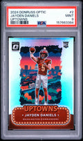 2024 Panini Donruss Optic Uptowns #2 Jayden Daniels PSA 9