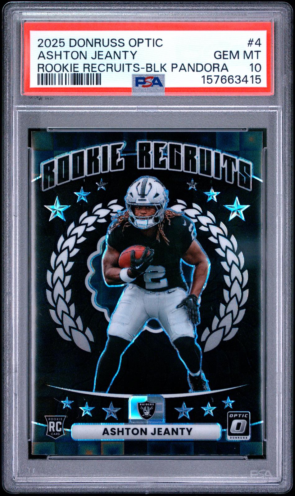 2025 Donruss Optic Rookie Recruits #4 Ashton Jeanty PSA 10