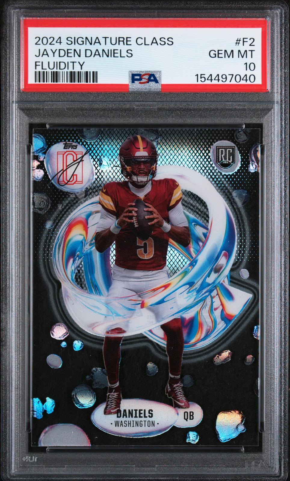 2024 Topps Signature Class Fluidity #F2 Jayden Daniels PSA 10