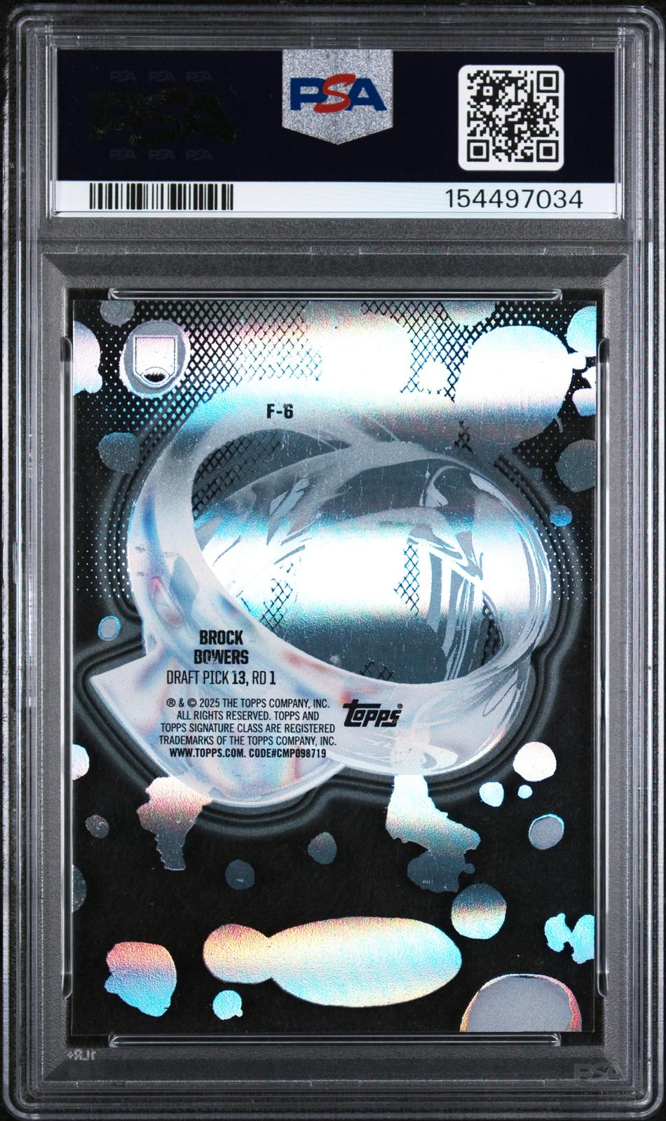 2024 Topps Signature Class Fluidity #F6 Brock Bowers PSA 10