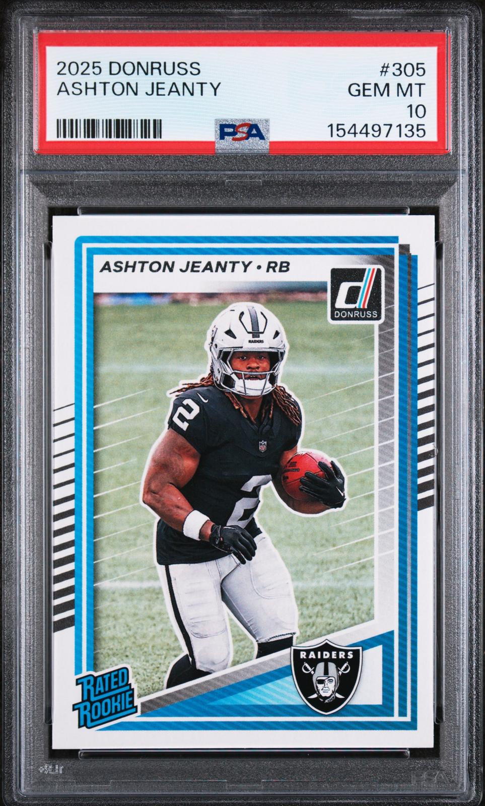 2025 Panini Donruss #305 Ashton Jeanty PSA 10