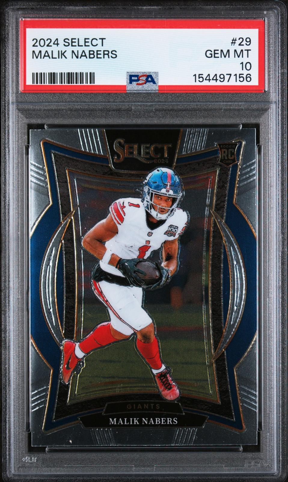 2024 Panini Select #29 Malik Nabers PSA 10