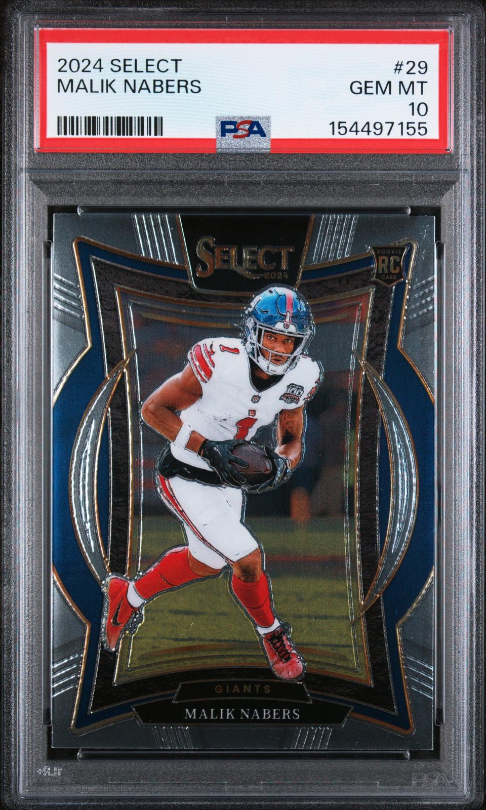 2024 Panini Select #29 Malik Nabers PSA 10